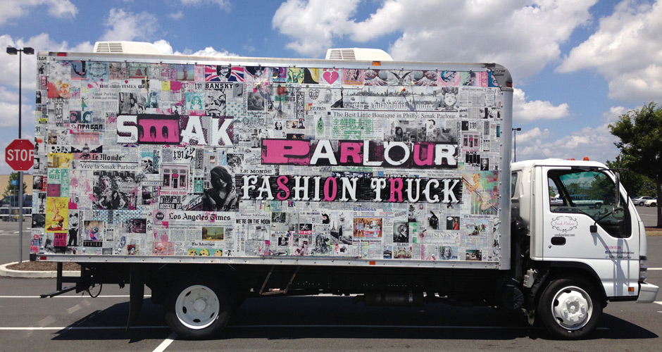 smak parlour fashion box truck wrap Brands Imaging